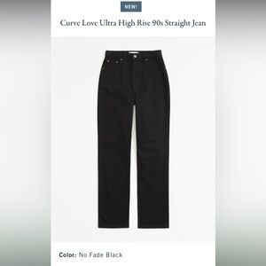 abercrombie curve love black jeans 29R